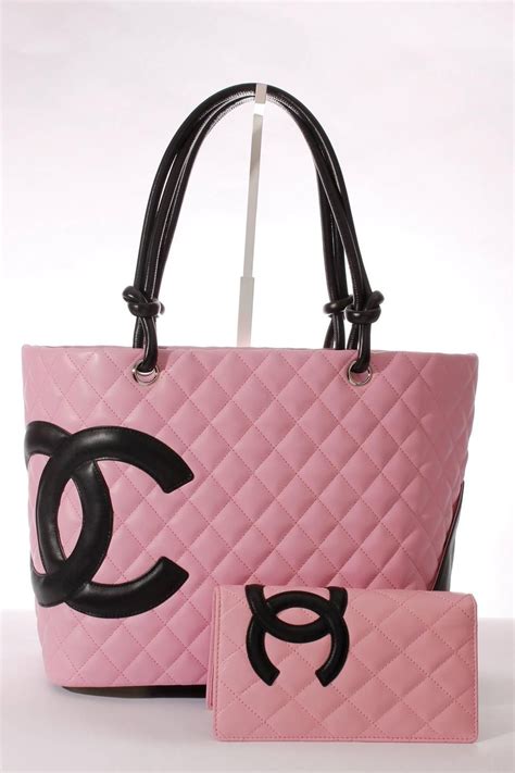 chanel cambon tote pink|chanel large shopping tote.